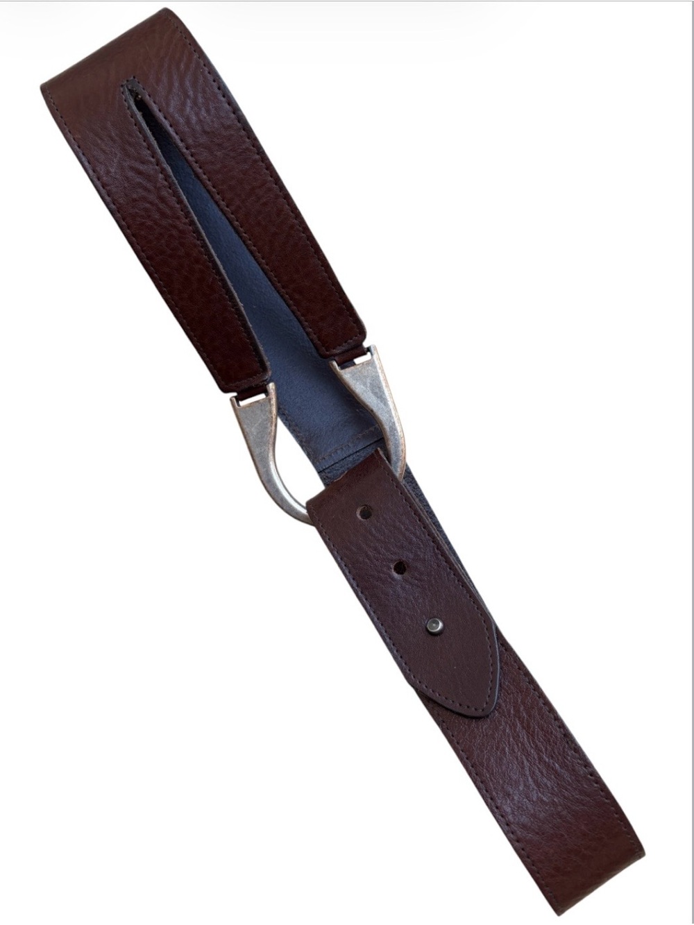 J. Jill Women’s Tapered Width Brown Leather Belt Sz S
